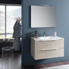 Mobile Bagno 90cm Sospeso Con Due Cassetti E Specchio Con Lampada Casa e cucina/Bagno/Mobili da bagno/Mobiletti con lavabo Shopbagno.it - Roma, Commerciovirtuoso.it