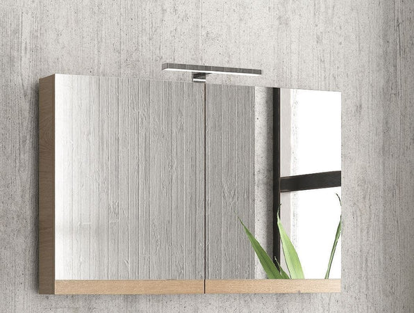 Mobile Bagno 90cm Sospeso Con Specchio Contenitore - New Elsa Casa e cucina/Bagno/Mobili da bagno/Mobiletti con lavabo Shopbagno.it - Roma, Commerciovirtuoso.it