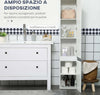 Mobile-Bagno-con-5-Ripiani-Regolabili,-Ante-senza-maniglie-30x28x152.5cm,-Bianco-TG9834-546V00WTTG9