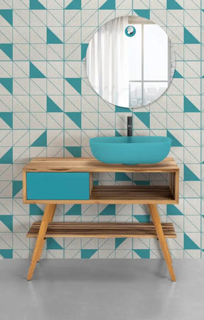 Mobile Consolle Bagno 100cm In Teak - Feelgood