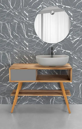 Mobile Consolle Bagno 100cm In Teak - Feelgood