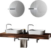 Mobile Bagno Sospeso 165cm Con Due Lavabi Due Specchi Doppia Lampada e Porta Asciugamano Casa e cucina/Bagno/Mobili da bagno/Mobiletti con lavabo Shopbagno.it - Roma, Commerciovirtuoso.it