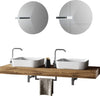 Mobile Bagno Sospeso 165cm Con Due Lavabi Due Specchi Doppia Lampada e Porta Asciugamano Casa e cucina/Bagno/Mobili da bagno/Mobiletti con lavabo Shopbagno.it - Roma, Commerciovirtuoso.it