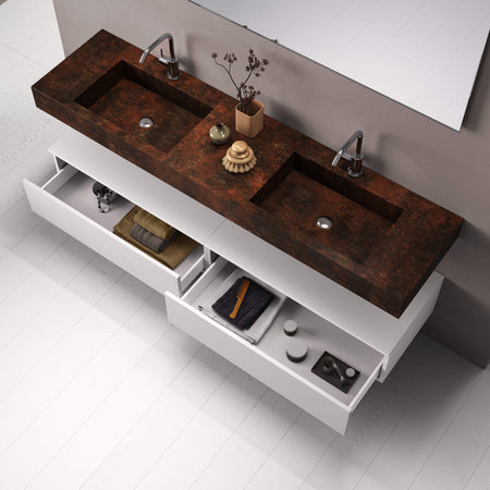 Mobile Bagno Sospeso 180cm Con Vasca Integrata Cassetto E Specchio Casa e cucina/Bagno/Mobili da bagno/Mobiletti con lavabo Shopbagno.it - Roma, Commerciovirtuoso.it