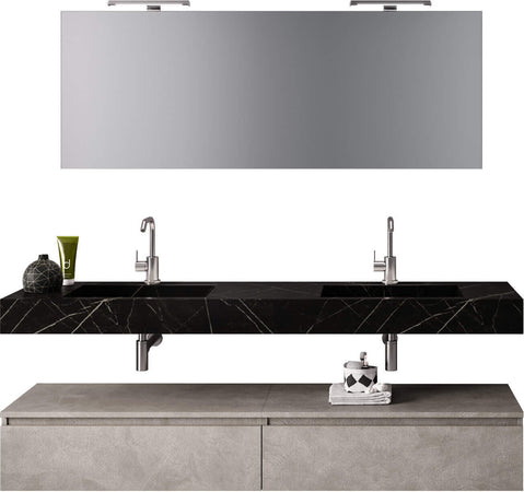 Mobile Bagno Sospeso 180cm Con Vasca Integrata Cassetto E Specchio Casa e cucina/Bagno/Mobili da bagno/Mobiletti con lavabo Shopbagno.it - Roma, Commerciovirtuoso.it