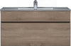 Mobile Bagno Sospeso Con Lavandino Integrato in Rovere Chiaro Set Mobiletto Bagno Design Moderno Con Lavabo E Specchio Inclusi Casa e cucina/Bagno/Mobili da bagno/Mobiletti e armadietti/Mobili a muro Shopbagno.it - Roma, Commerciovirtuoso.it