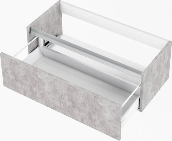 Mobile Bagno Sospeso100cm Con 1 Cassetto, Vano a Giorno, Pensile Colonna, Specchio e Lampada Casa e cucina/Bagno/Mobili da bagno/Mobiletti con lavabo Shopbagno.it - Roma, Commerciovirtuoso.it