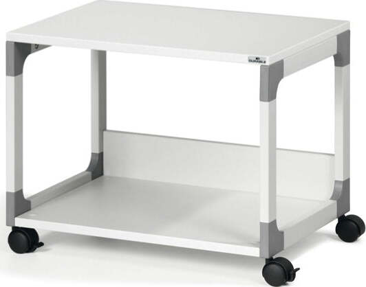 Mobile-carrello Multifunzione System 48 - 60 x 43 2 x 47 7 cm - 2 ripiani - con ruote - grigio - Durable Casa e cucina/Arredamento/Studio/Scrivanie e postazioni di lavoro/Postazioni di lavoro per computer Eurocartuccia - Pavullo, Commerciovirtuoso.it