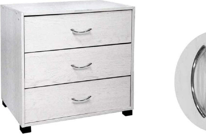 Mobile Cassettiera Comodino Com? Gaia 3 Cassetti Bianco Legno 68x40x64cm 768675 Casa e cucina/Arredamento/Camera da letto/Comò e cassettiere Trade Shop italia - Napoli, Commerciovirtuoso.it
