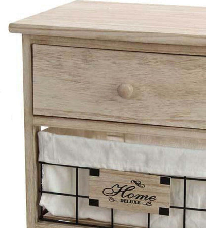 Mobile Cassettiera In Legno Naturale 3 Cassetti 37x27x58cm Decorata Ceste 787805 Casa e cucina/Arredamento/Camera da letto/Comò e cassettiere Trade Shop italia - Napoli, Commerciovirtuoso.it