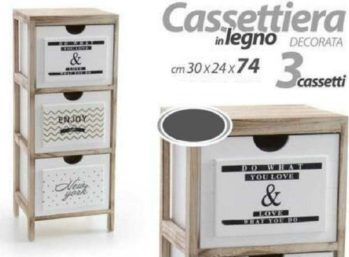 Mobile Cassettiera Legno Con 3 Cassetti Arredamenti Cucina Portaoggetti Multiuso Casa, arredamento e bricolage > Arredamento > Mobili e Accessori Trade Shop italia - Napoli, Commerciovirtuoso.it