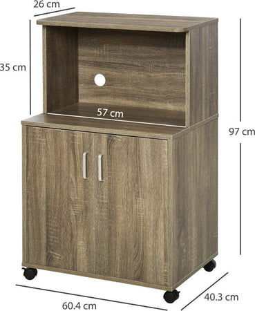 Mobile-Cucina-Multiuso-con-4-Ruote,-Armadietto-e-Ripiano-per-Microonde,-60.4x40.3x97cm-,-credenza-ufficio-studio-camera-da-letto-soggiorno-F835-258GYA