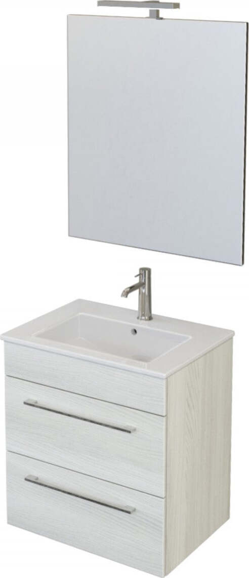 Mobile-da-Bagno-bianco-da-55cm-con-doppio-cassetto-Facil