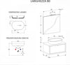 Mobile-da-Bagno-sospeso-Grigio-scuro-80cm-con-cassetto,-specchio-e-luce-Domus