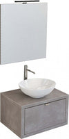Mobile-da-Bagno-sospeso-Grigio-scuro-con-cassetto,-specchio-e-luce-Domus