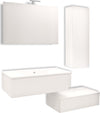 Mobile Da Bagno Sospeso Wonder Bianco Con Lavabo Specchio E Pensile Casa e cucina/Bagno/Mobili da bagno/Mobiletti e armadietti/Mobili a muro Ogomondo - Martina Franca, Commerciovirtuoso.it