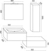 Mobile Da Bagno Sospeso Wonder Bianco Con Lavabo Specchio E Pensile Casa e cucina/Bagno/Mobili da bagno/Mobiletti e armadietti/Mobili a muro Ogomondo - Martina Franca, Commerciovirtuoso.it