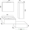 Mobile Da Bagno Sospeso Wonder Bianco Con Lavabo Specchio E Pensile Casa e cucina/Bagno/Mobili da bagno/Mobiletti e armadietti/Mobili a muro Ogomondo - Martina Franca, Commerciovirtuoso.it