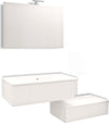 Mobile da bagno sospeso Wonder Bianco con lavabo specchio MADE IN ITALY Casa e cucina/Bagno/Mobili da bagno/Mobiletti e armadietti/Mobili a muro Ogomondo - Martina Franca, Commerciovirtuoso.it