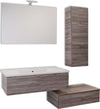 Mobile da bagno sospeso Wonder Cenere con lavabo specchio e Pensile Fai da te/Attrezzature per cucine e bagni/Attrezzature per bagni/Lavandini bagno/Lavabi Ogomondo - Martina Franca, Commerciovirtuoso.it