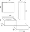 Mobile Da Bagno Sospeso Wonder Corda Con Lavabo Specchio E Pensile Casa e cucina/Bagno/Mobili da bagno/Mobiletti e armadietti/Mobili a muro Ogomondo - Martina Franca, Commerciovirtuoso.it