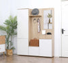 Mobile-da-Ingresso-4-in-1-in-Truciolato-con-Specchio,-Ganci-e-Ripiani-Regolabili-Interni,-145x29x184-cm-HJ6837-256V00WTHJ6