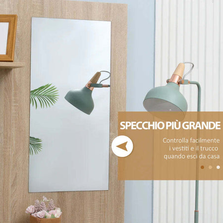 Mobile-da-Ingresso-4-in-1-in-Truciolato-con-Specchio,-Ganci-e-Ripiani-Regolabili-Interni,-145x29x184-cm-HJ6837-256V00WTHJ6