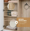 Mobile-da-Ingresso-4-in-1-in-Truciolato-con-Specchio,-Ganci-e-Ripiani-Regolabili-Interni,-145x29x184-cm-HJ6837-256V00WTHJ6