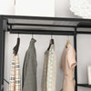 Mobile-da-Ingresso-con-Appendiabiti-da-Terra-e-Scarpiera,-in-Acciaio-e-Truciolato,-110x45x169.5-cm,-Nero-TR7837-476V00BKTR7