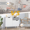 Mobile-da-Salotto-con-2-Armadietti-a-2-Ante-e-Cassetto-in-legno-Pino,-100x40x82-cm,-Grigio-e-Bianco-mobile-tv-credenza-madia-F838-196LGA