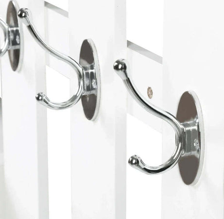 Mobile-d'Ingresso-Moderno-Guardaroba-Set-Appendiabiti,-Specchio-e-Scarpiera-3-in-1,-in-Legno-Bianco-BN3831-146WTBN3