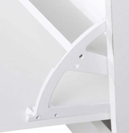 Mobile-d'Ingresso-Moderno-Guardaroba-Set-Appendiabiti,-Specchio-e-Scarpiera-3-in-1,-in-Legno-Bianco-BN3831-146WTBN3