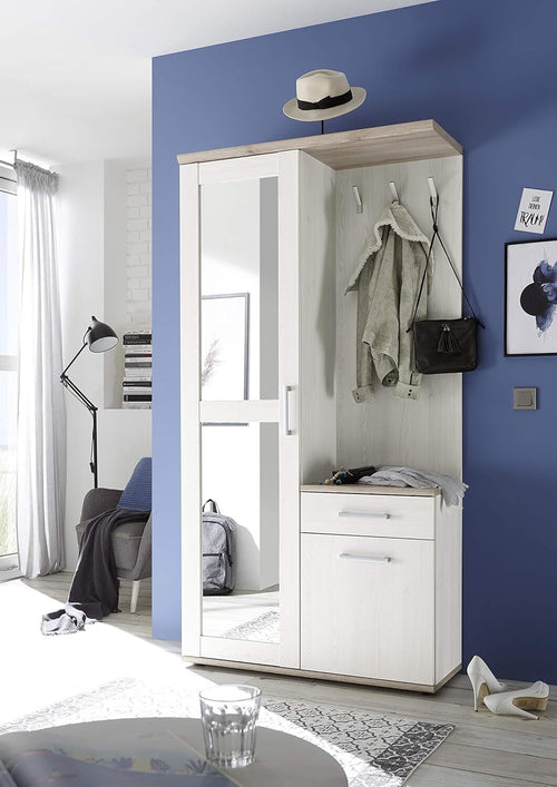 mobile-ingresso-entrata-moderno-design-guardaroba-appendiabiti-salvaspazio-corridoio-specchio-scarpiera-cassetto-mensola-bianco-armadio-entrata-T2056,174S