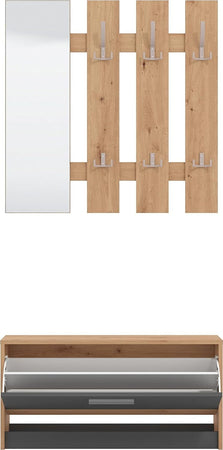 mobile-ingresso-entrata-moderno-design-guardaroba-appendiabiti-salvaspazio-corridoio-specchio-scarpiera-cassetto-mensola-appendi-abiti-grigio-marrone-T2239,1,0S