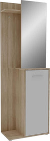 mobile-ingresso-entrata-moderno-design-guardaroba-appendiabiti-salvaspazio-corridoio-specchio-scarpiera-cassetto-mensola-bianco-T2245,250S