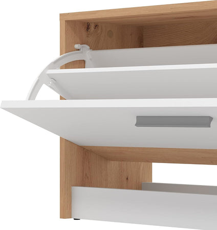 mobile-ingresso-entrata-moderno-design-guardaroba-appendiabiti-salvaspazio-corridoio-specchio-scarpiera-cassetto-mensola-bianco-marrone-appendi-abiti-T2239,1S