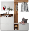 mobile-ingresso-entrata-moderno-design-guardaroba-appendiabiti-salvaspazio-specchio-scarpiera-cassetto-mensola-bianco-marrone-armadio-T2241,73S