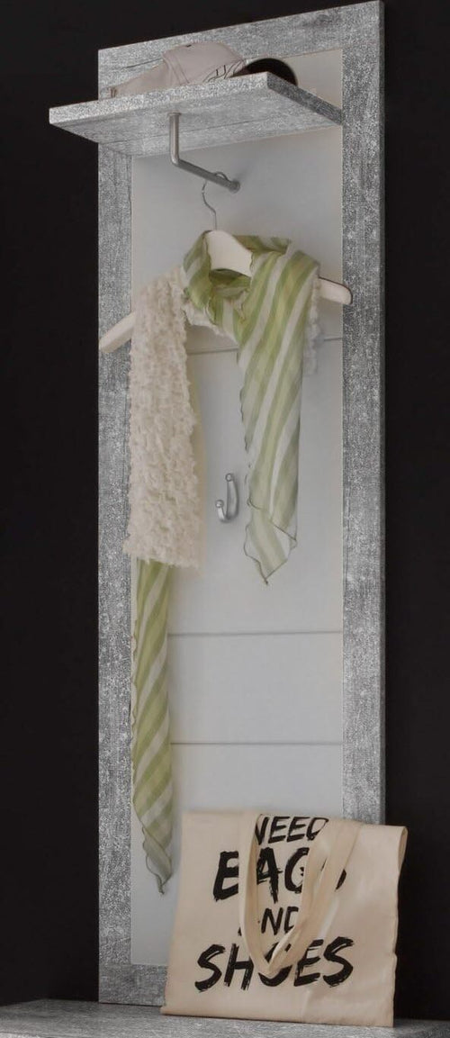 mobile-ingresso-entrata-pannello-appendi-abiti-attaccapanni-moderno-design-appendiabiti-salvaspazio-corridoio-scarpiera-bianco-grigio-cemento-T2241,57S