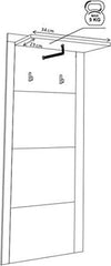 mobile-ingresso-entrata-pannello-appendi-abiti-attaccapanni-moderno-design-appendiabiti-salvaspazio-corridoio-scarpiera-bianco-grigio-cemento-T2241,57S
