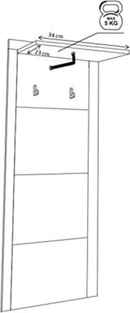 mobile-ingresso-entrata-pannello-appendi-abiti-attaccapanni-moderno-design-appendiabiti-salvaspazio-corridoio-scarpiera-bianco-grigio-cemento-T2241,57S