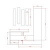 Mobile ingresso Ramda tortora dark coffee con specchio