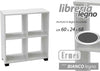 Mobile Libreria Ermes Scaffale Basso 4 Scomparti Legno Bianco 60x24x68cm 715624 Casa e cucina/Arredamento/Soggiorno/Librerie Trade Shop italia - Napoli, Commerciovirtuoso.it