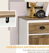 Mobile-Multiuso-madia-credenza-comò-in-legno-con-Armadietto-e-Cassetto-in-Stile-Rustico,-80x40x90cm,-Bianco-F838-347V80CGA