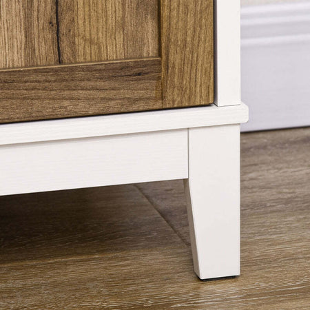 Mobile-Multiuso-madia-credenza-comò-in-legno-con-Armadietto-e-Cassetto-in-Stile-Rustico,-80x40x90cm,-Bianco-F838-347V80CGA