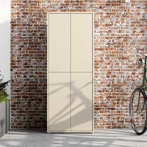 Mobile multiuso Medea 4 ante colore cashmere 74.5x34.9xH 191.9 cm.