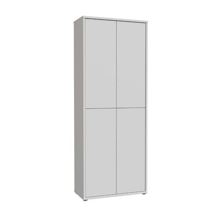 Mobile multiuso Medea 4 ante colore grigio chiaro 74.5x34.9xH 191.9 cm.