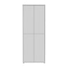 Mobile multiuso Medea 4 ante colore grigio chiaro 74.5x34.9xH 191.9 cm.