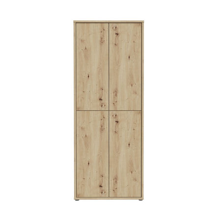 Mobile multiuso Medea 4 ante colore rovere 74.5x34.9xH191.9 cm.