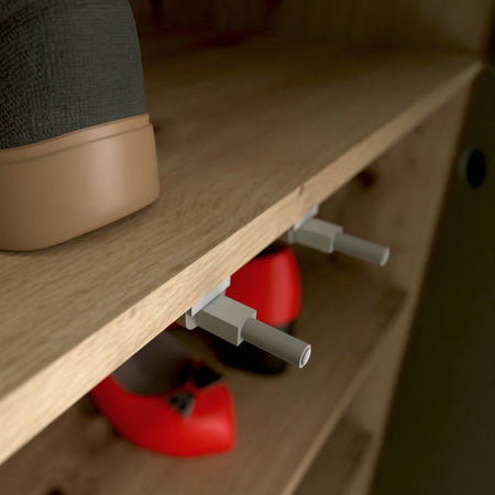 Mobile multiuso Medea 4 ante colore rovere 74.5x34.9xH191.9 cm.