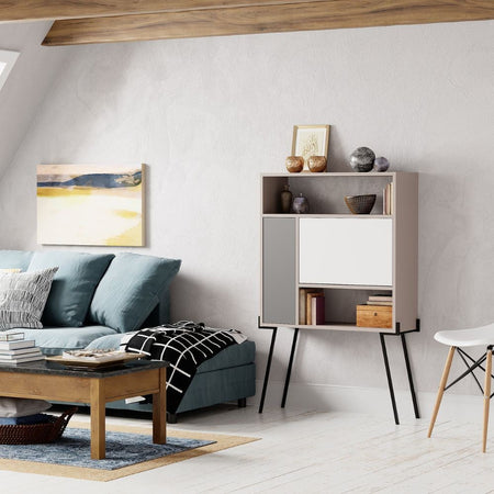 Mobile multiuso Tatti tortora bianco antracite